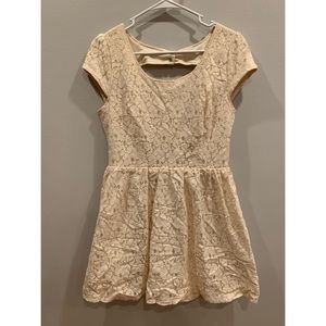 Cream Colored Flower Dress!